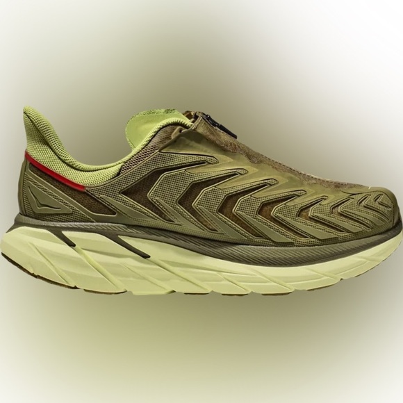 NWT Hoka Project Clifton Avocado Dark Citron Unisex Shoes ADCT Olive Green main image 5